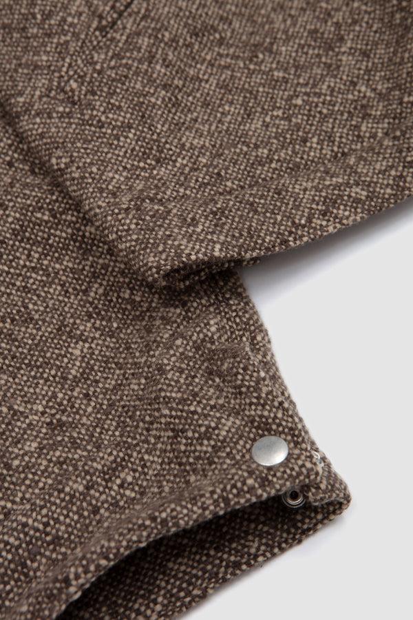 Sportivo Store Homespun Tweed Zip Blouson Brown