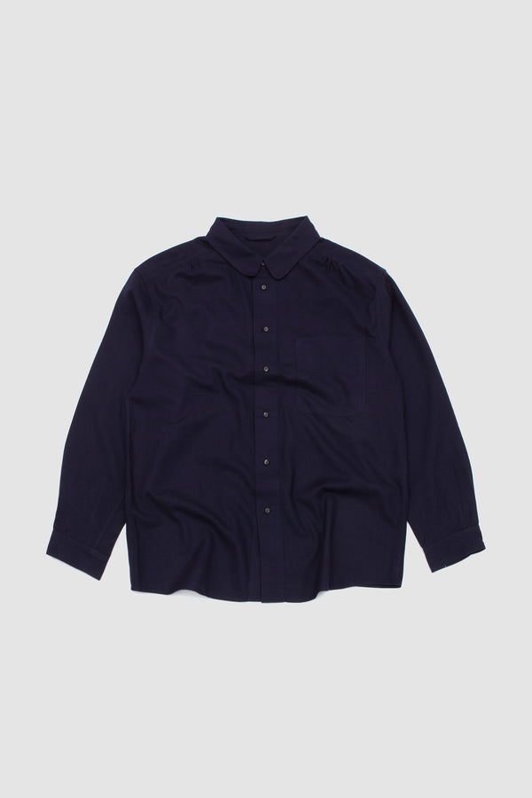sportivo store Light Flannel Relaxed Shirt Navy