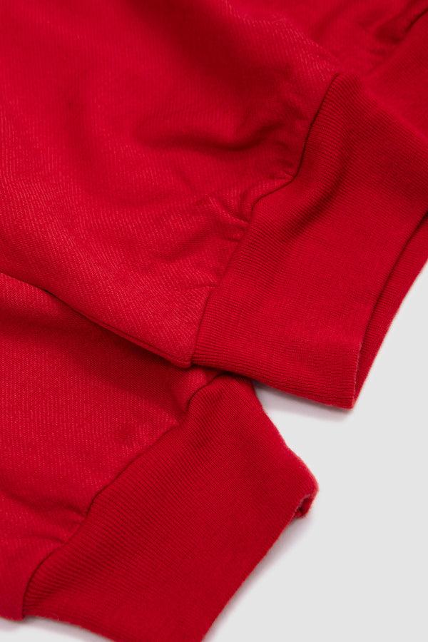 Sportivo Store Light Wool Sweat Half Zip Red