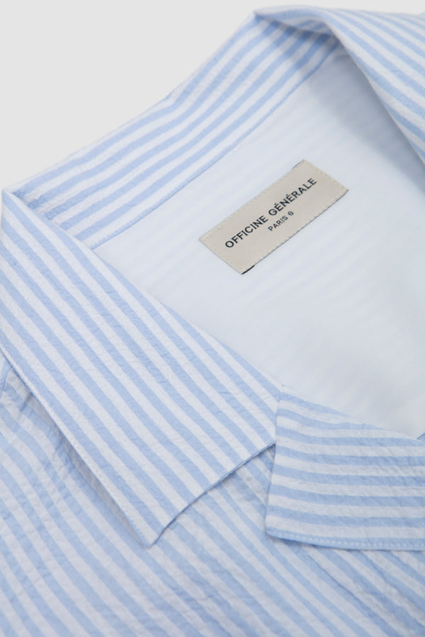 Sportivo Store Lony Striped Shirt White/ Dream Blue