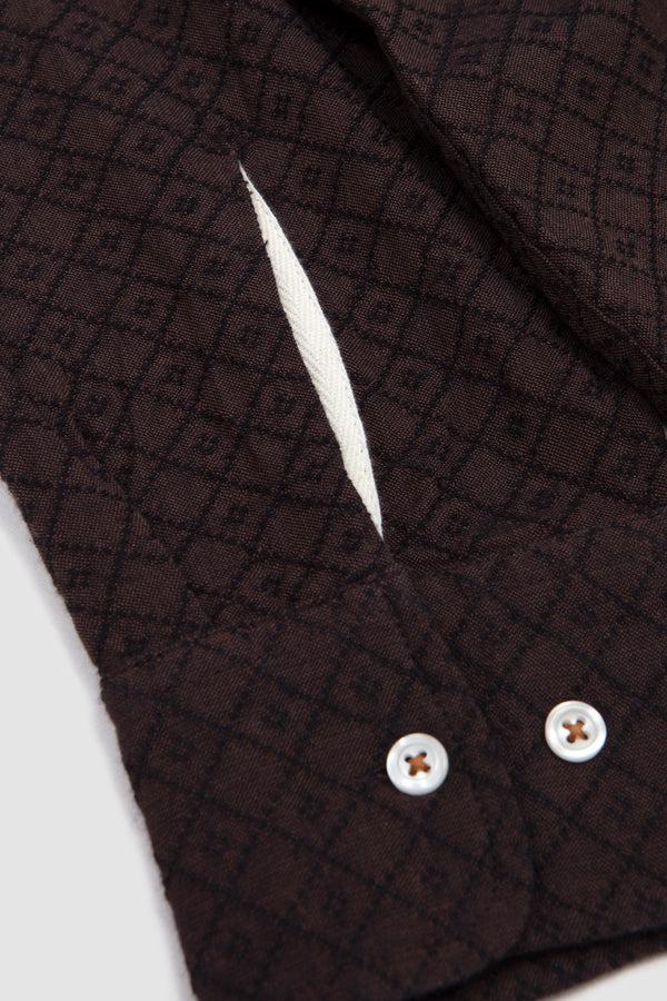 Sportivo Store Lucky Shirt Diamond Dobby Brown