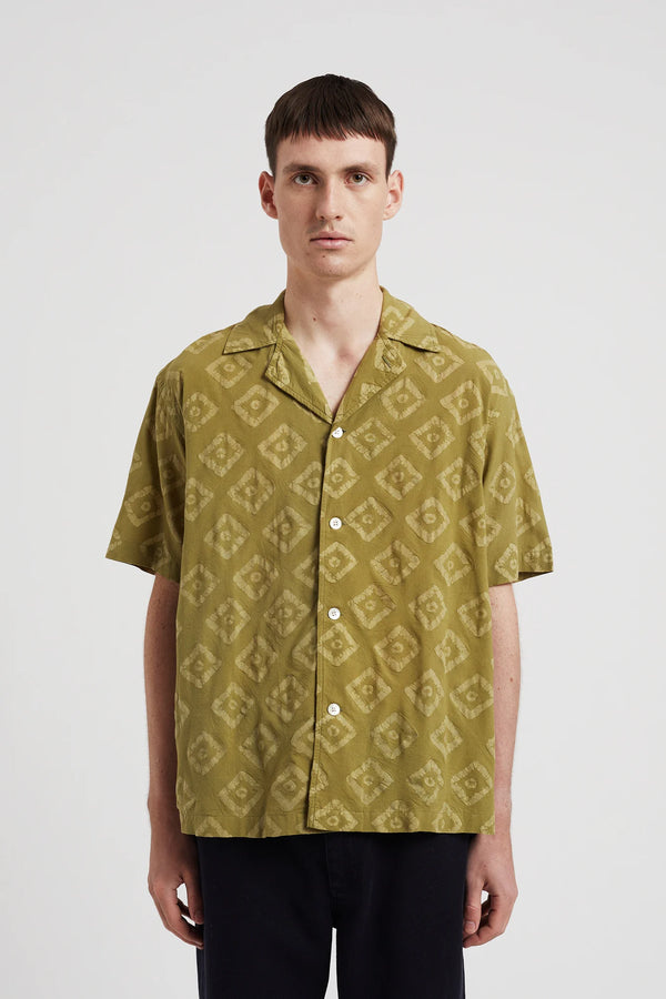 sportivo store Mads Batik SS Shirt Moss Green