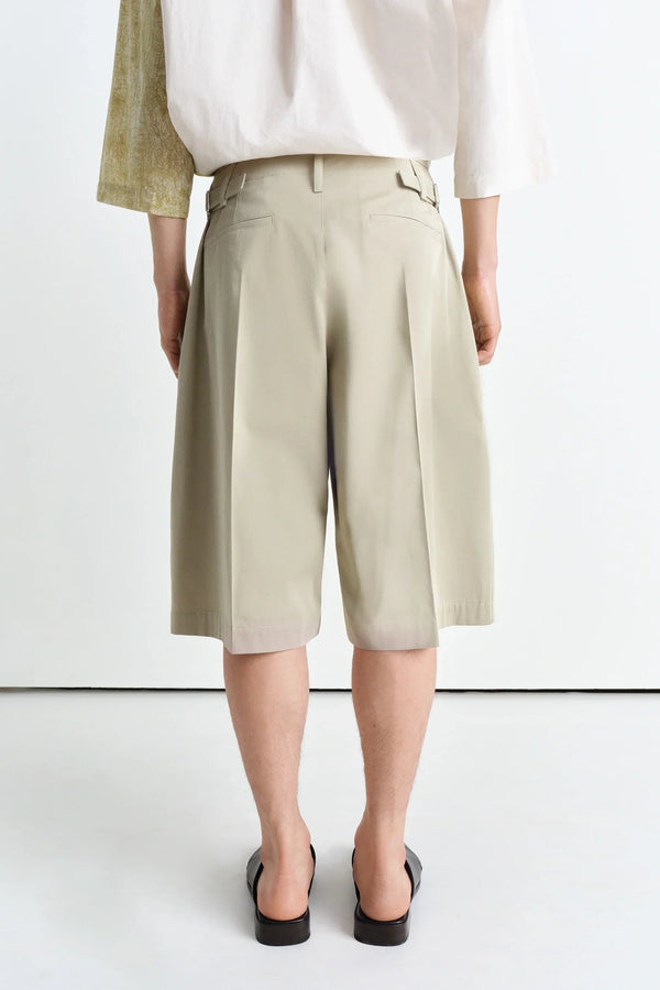 Sportivo Store Maxi Pleated Bermuda Light Sage