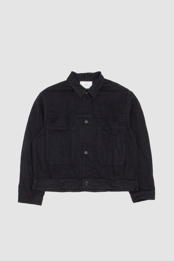 sportivo store Nyle Crinkle Denim Jacket Black