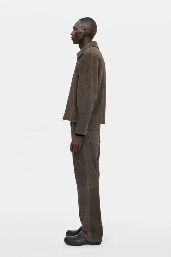 Sportivo Store Officer Zip Jacket Suede Rock