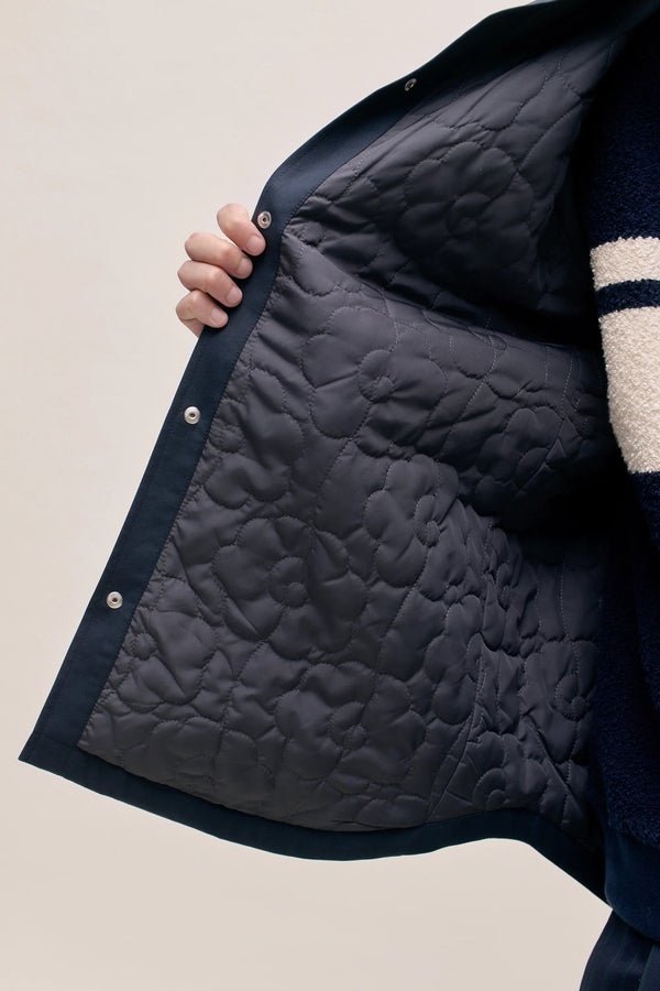 Sportivo Store Olkay Quilted Overshirt Navy Twill