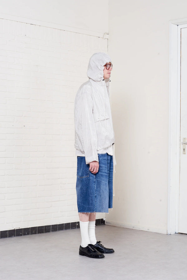 Sportivo Store Overhead Jacket Grey/ White Stripe