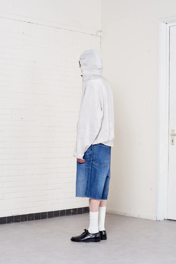 Sportivo Store Overhead Jacket Grey/ White Stripe