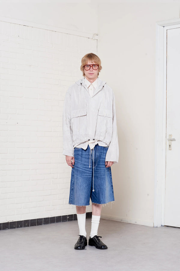 sportivo store Overhead Jacket Grey/ White Stripe