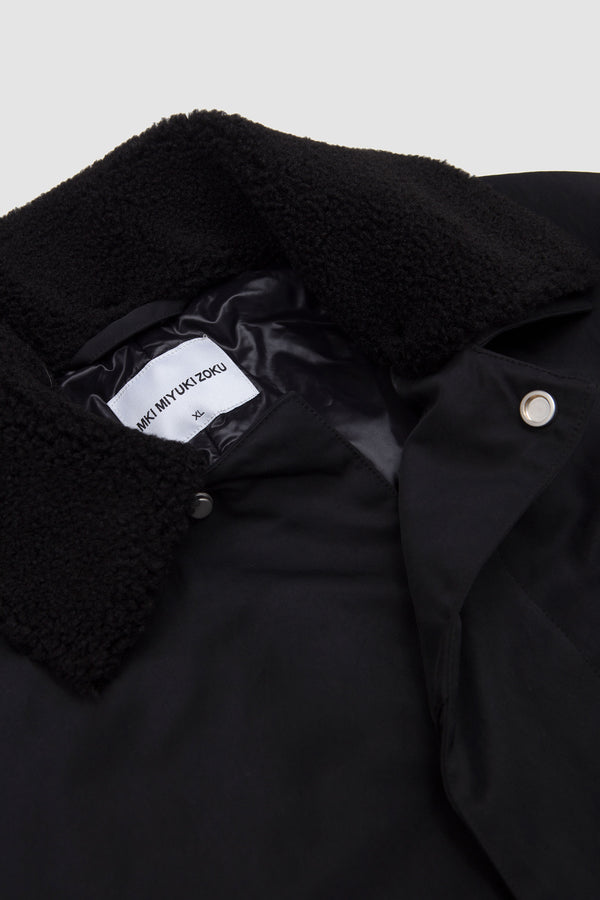 Sportivo Store Padded Nylon Overcoat Black