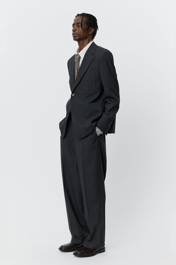 Sportivo Store Patch Pocket Blazer Grey Wool