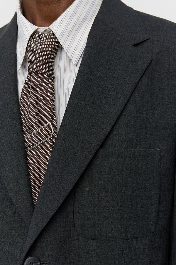 Sportivo Store Patch Pocket Blazer Grey Wool