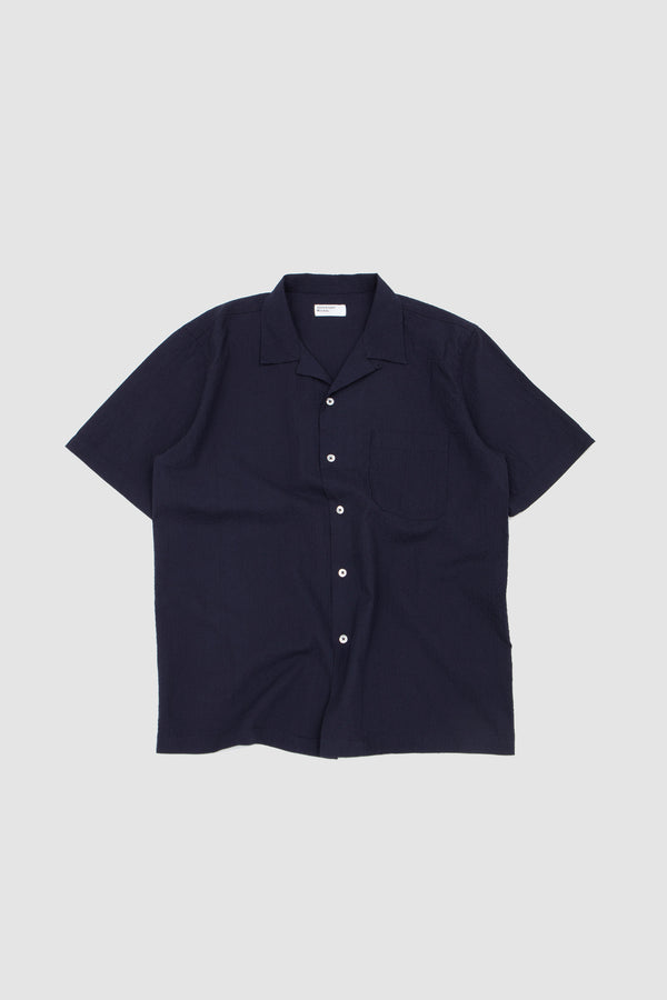 sportivo store Road Shirt Seersucker Shirting Navy