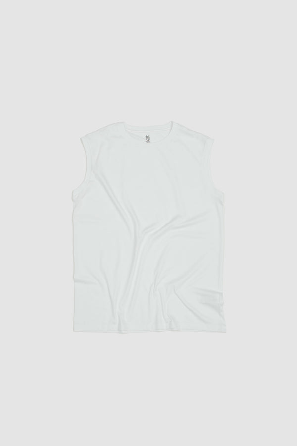 sportivo store Royal Org. Cotton No Sleeve White