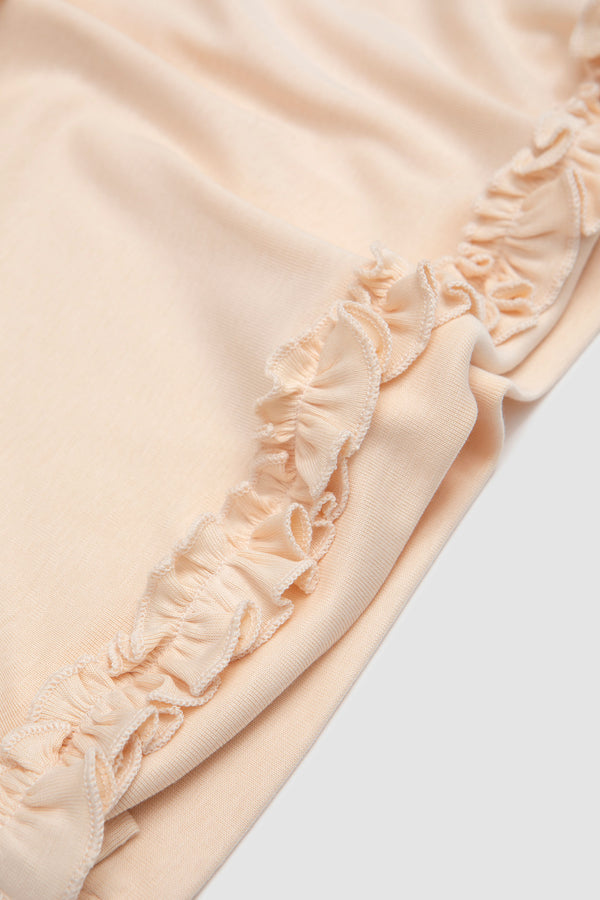 Sportivo Store Ruffle Frill Tank Top Nude