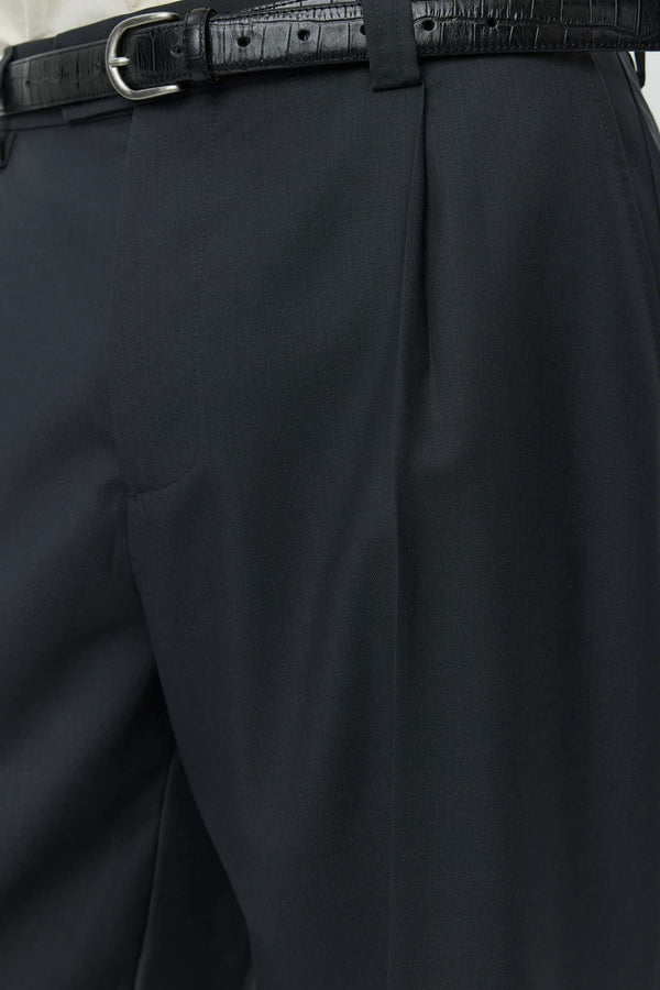 Sportivo Store Service Trousers Solid Grey Wool