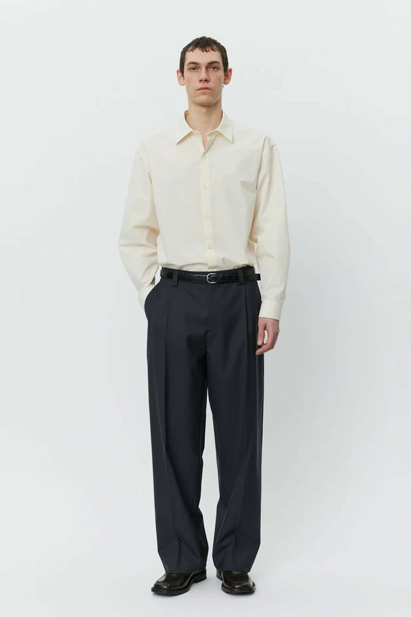 sportivo store Service Trousers Solid Grey Wool