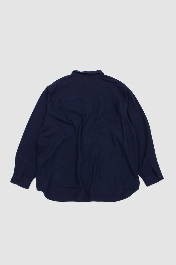 Sportivo Store Silk Nep Twill Shirt Deep Blue