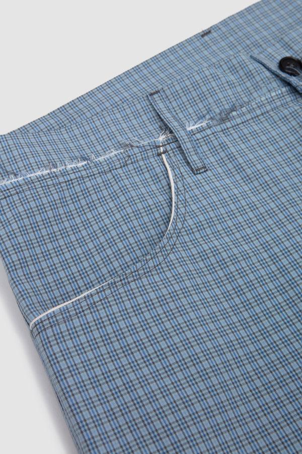 Sportivo Store Slim Slack Blue/ Grey/ White Check
