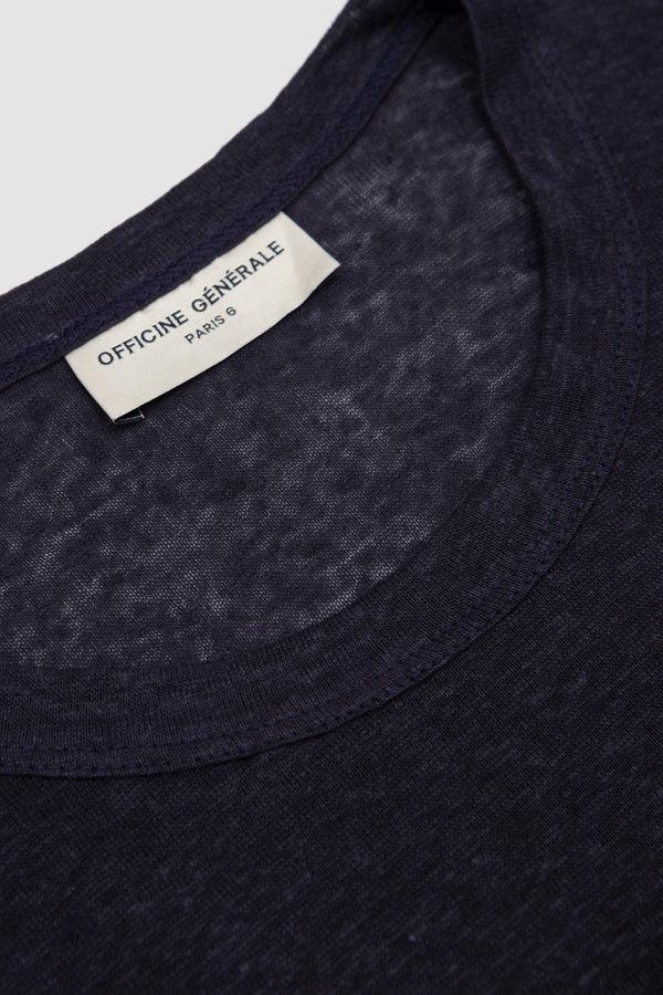 Sportivo Store SS Tee Garment Dye Linen Navy Ink