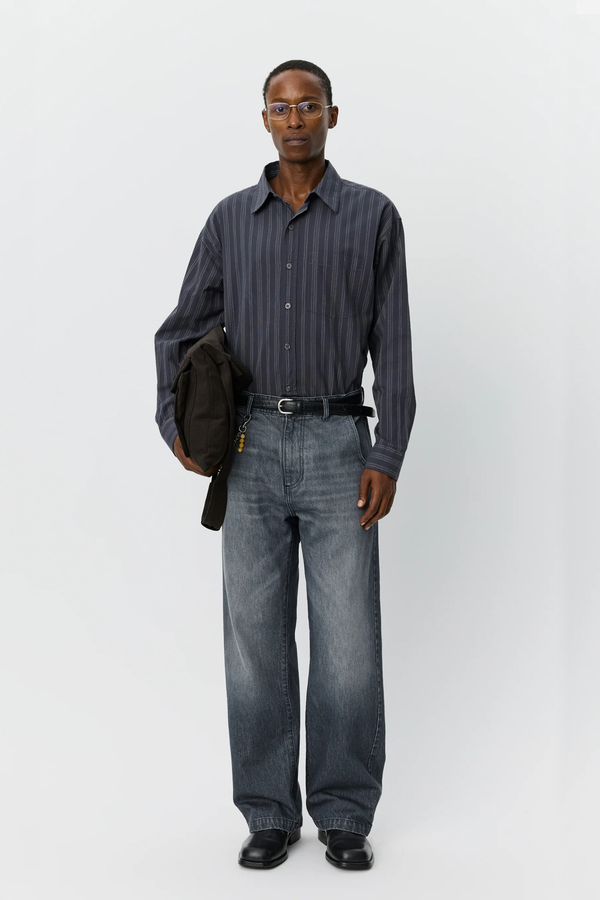 sportivo store Straight Cut Jeans Stonewashed Grey