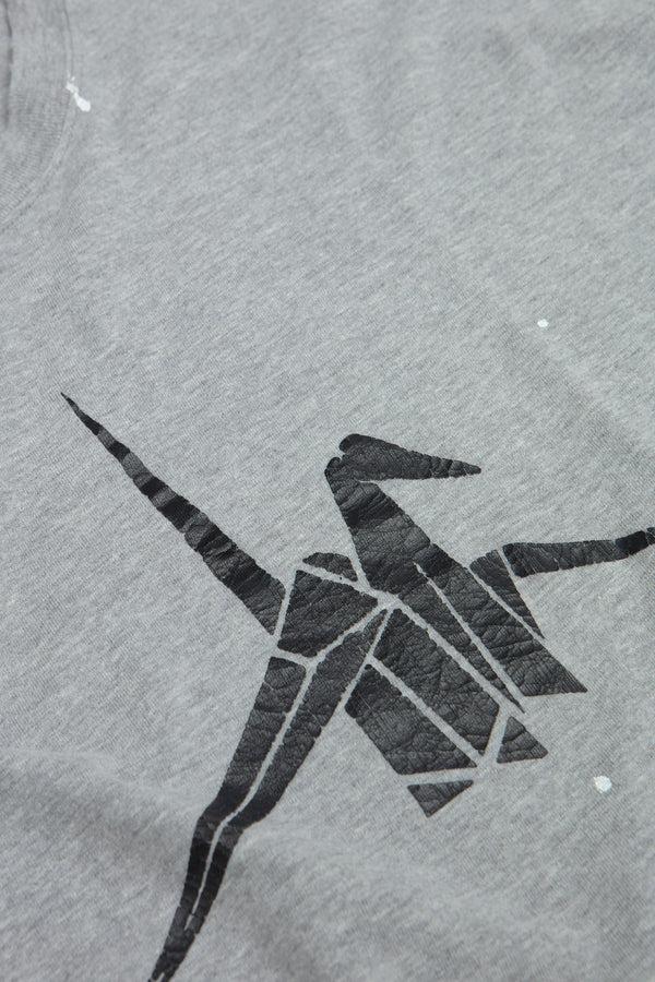 Sportivo Store T-Shirt Origami Print Heather Gray