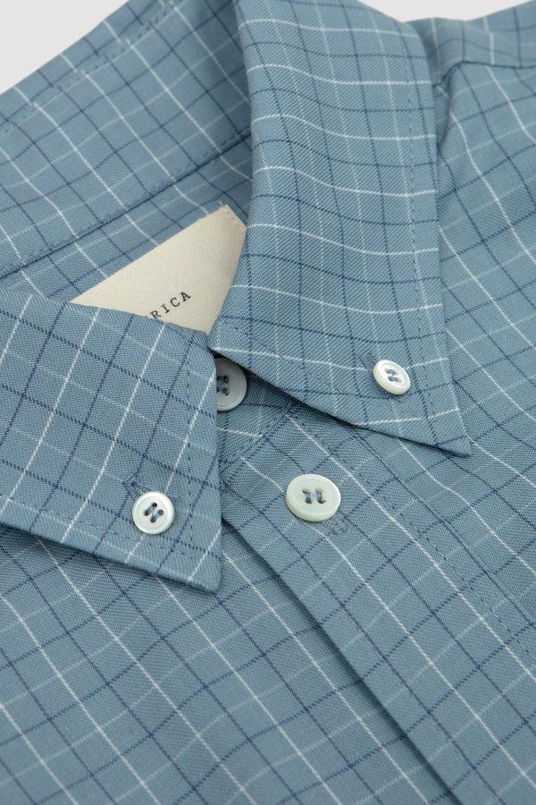 Sportivo Store Theo Shirt Blue Check