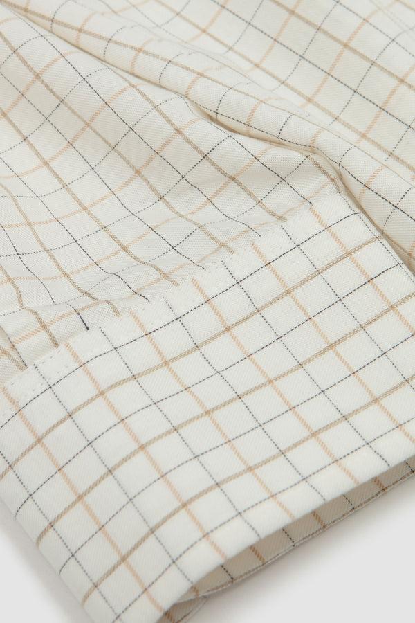 Sportivo Store Theo Shirt Off White Check