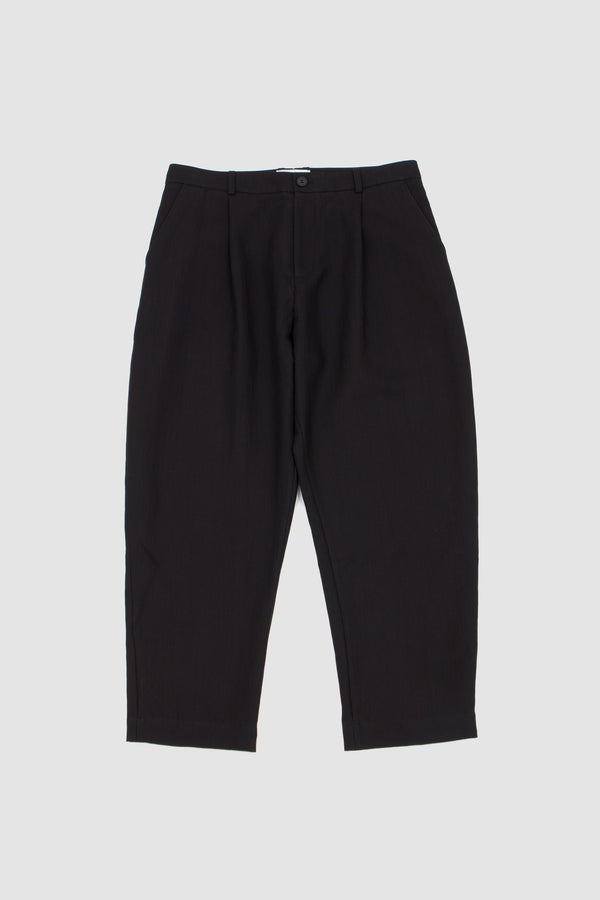 sportivo store Tuck Cotton Pant Black