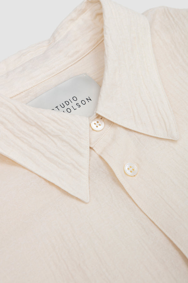 Sportivo Store View Boxy Oversized Shirt Milk