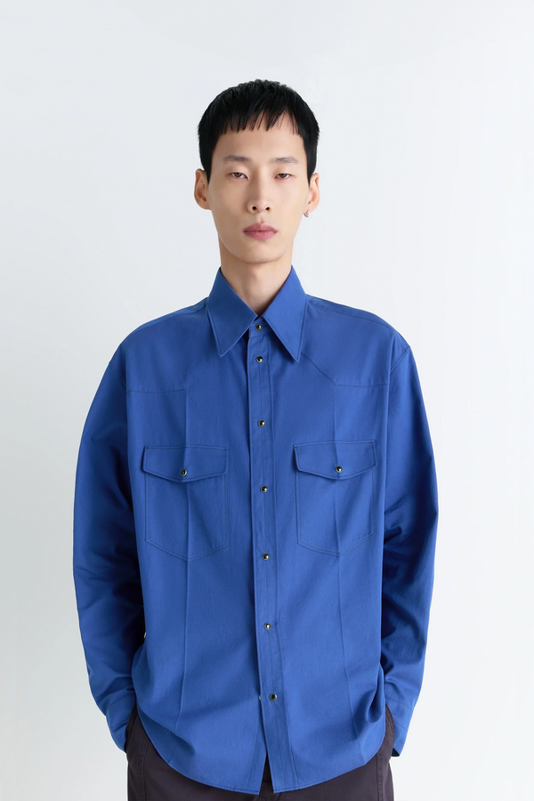 sportivo store Western Shirt Electric Blue