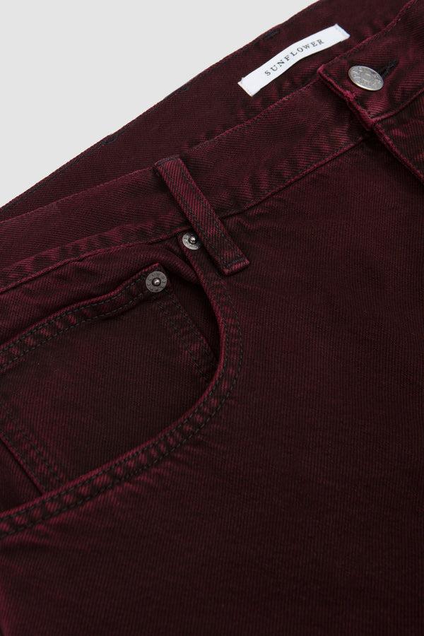 Sportivo Store Wide Twist Jeans Dark Wine Dyed