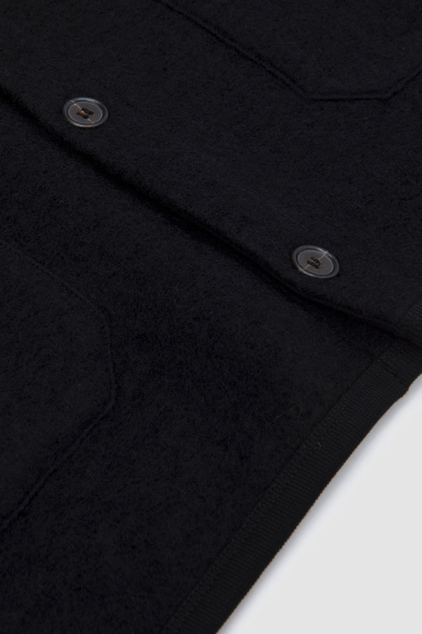 Sportivo Store Wool Fleece Cardigan Black