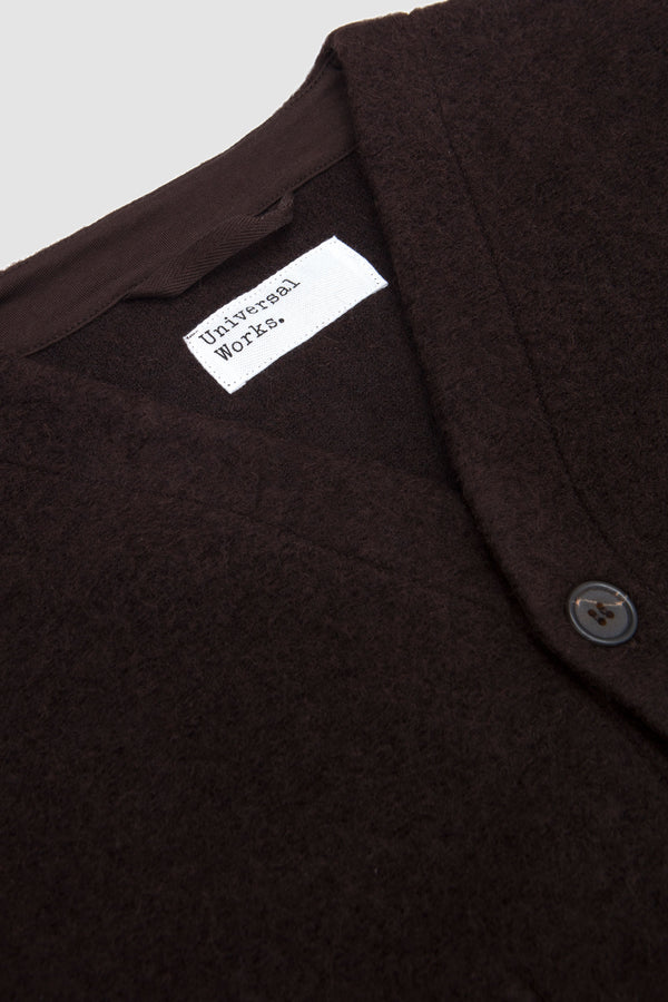 Sportivo Store Wool Fleece Cardigan Brown