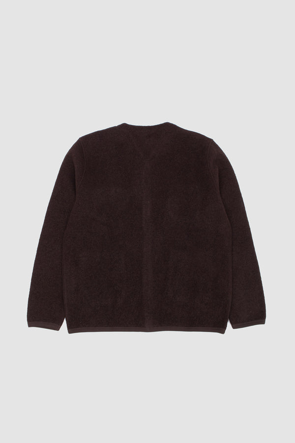 Sportivo Store Wool Fleece Cardigan Brown