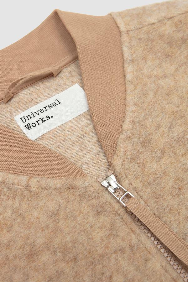 Sportivo Store Wool Fleece Zip Waistcoat Fawn