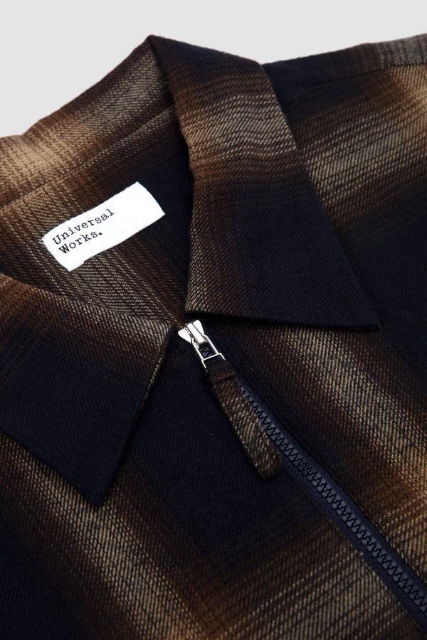 Sportivo Store Zip Shirt Cedar Check Brown