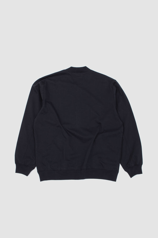 Sportivo Store Zip Up Cotton Jumper Black Navy