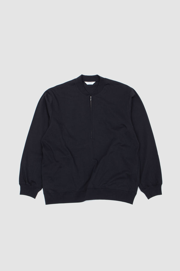 sportivo store Zip Up Cotton Jumper Black Navy