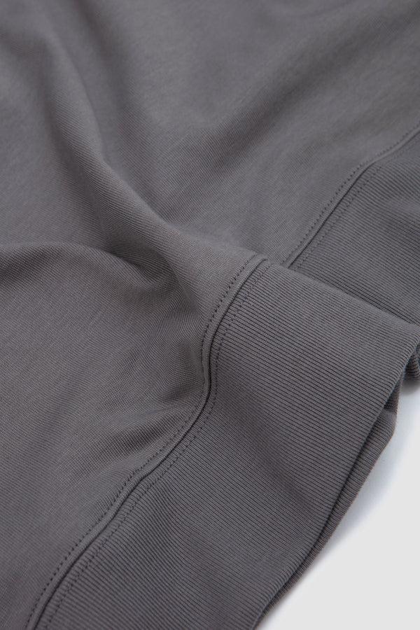 Sportivo Store Zip Up Cotton Jumper Slate Grey