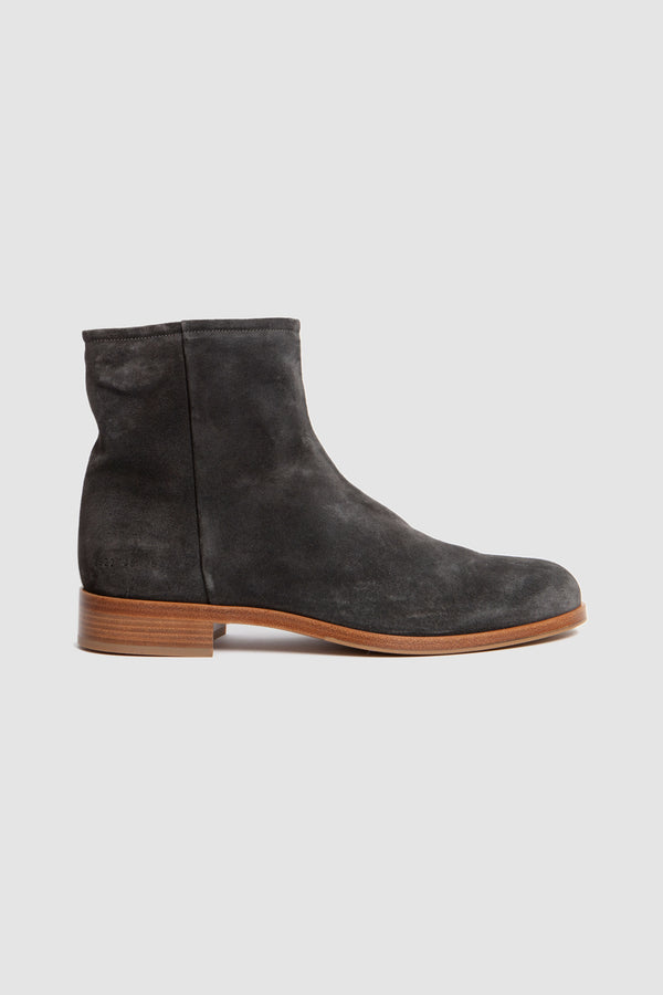 sportivo store Zipper Boot in Suede Black
