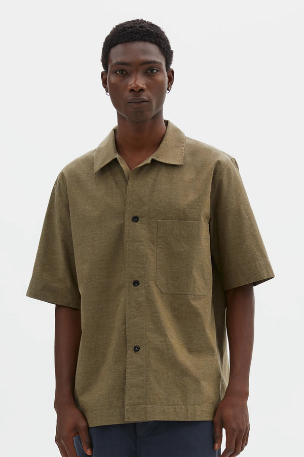 sportivo store SS PJ Shirt Dry Cotton End On End Moss