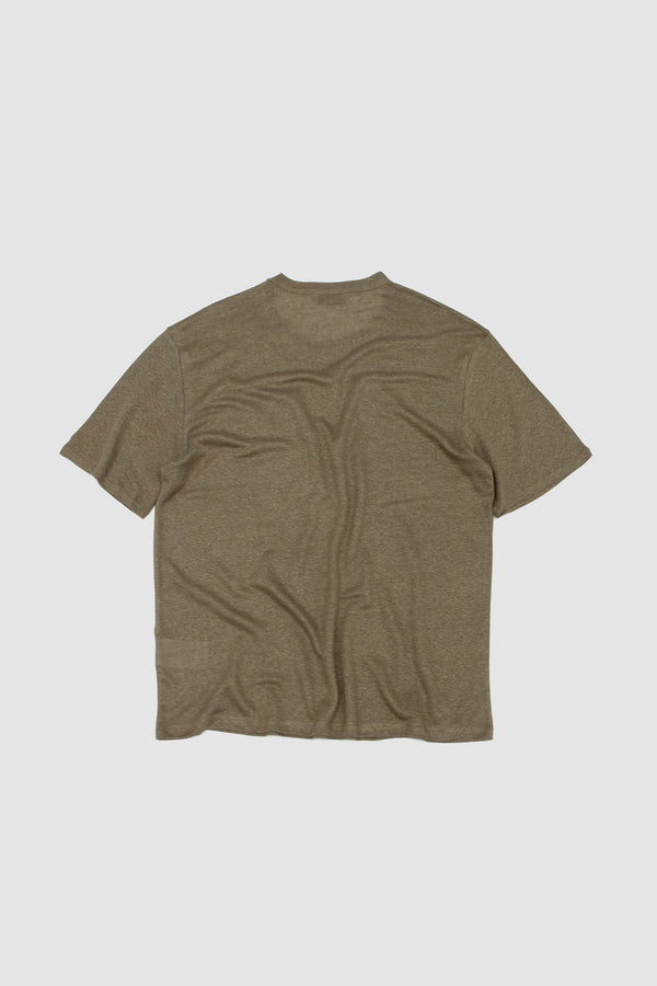 Sportivo Store SS Tee Garment Dye Linen Burnt Olive