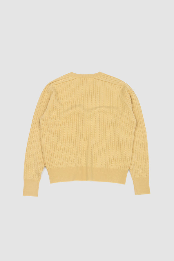 Sportivo Store Super Fine Wool Aran Knit Yellow/Beige