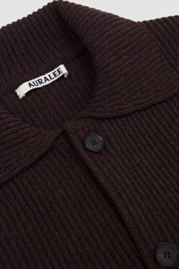 Sportivo Store Super Fine Wool Shirt Cardigan Brown