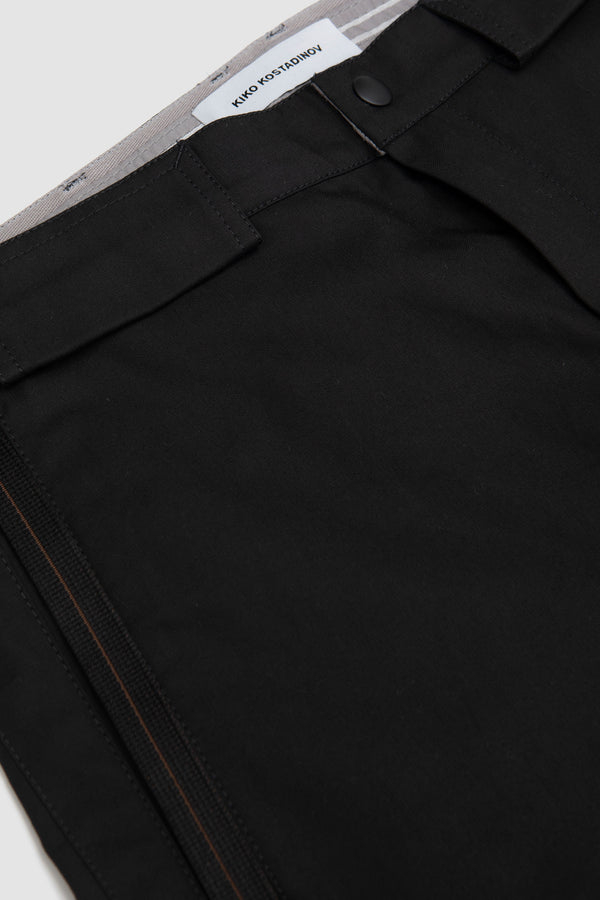 Sportivo Store The Solix Zip Trousers Black Sable/ SeedPearl
