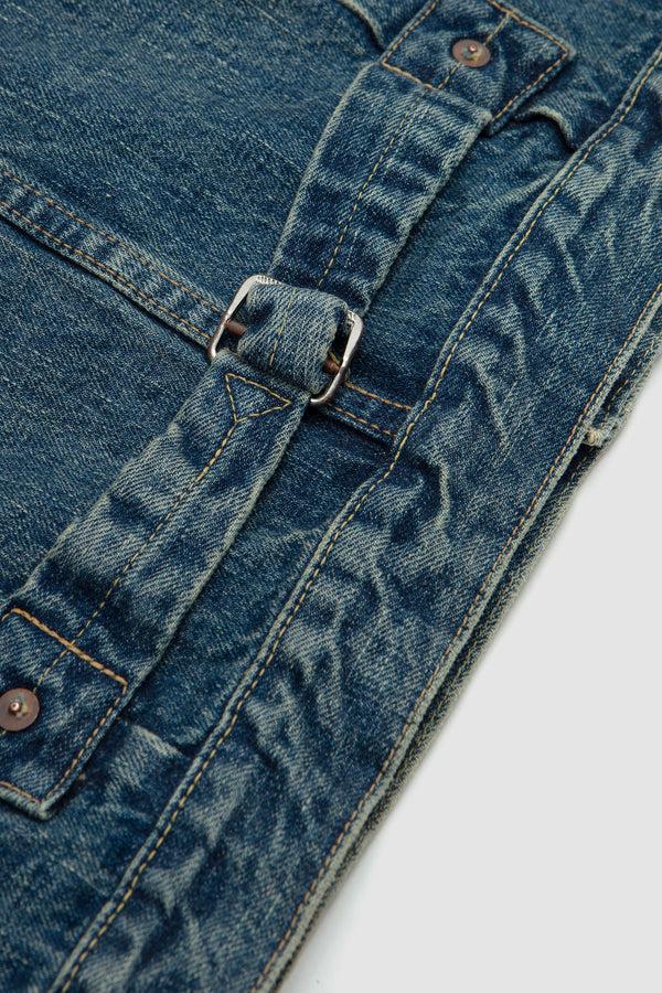 Sportivo Store Type1 40's Pleated Front Blouse Denim Used Wash