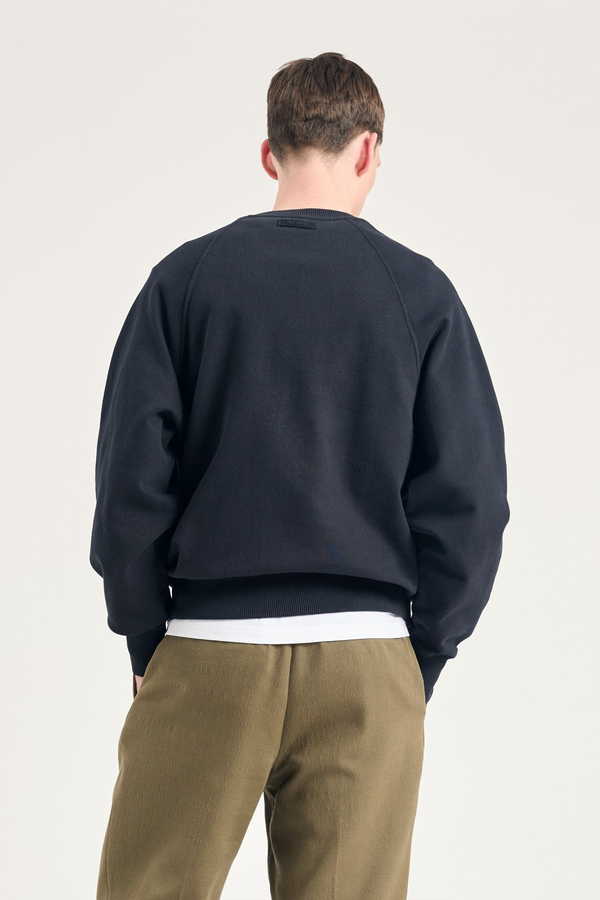 Sportivo Store Tyr Relaxed Organic Loopback Raglan Crew Sweatshirt Dark Navy