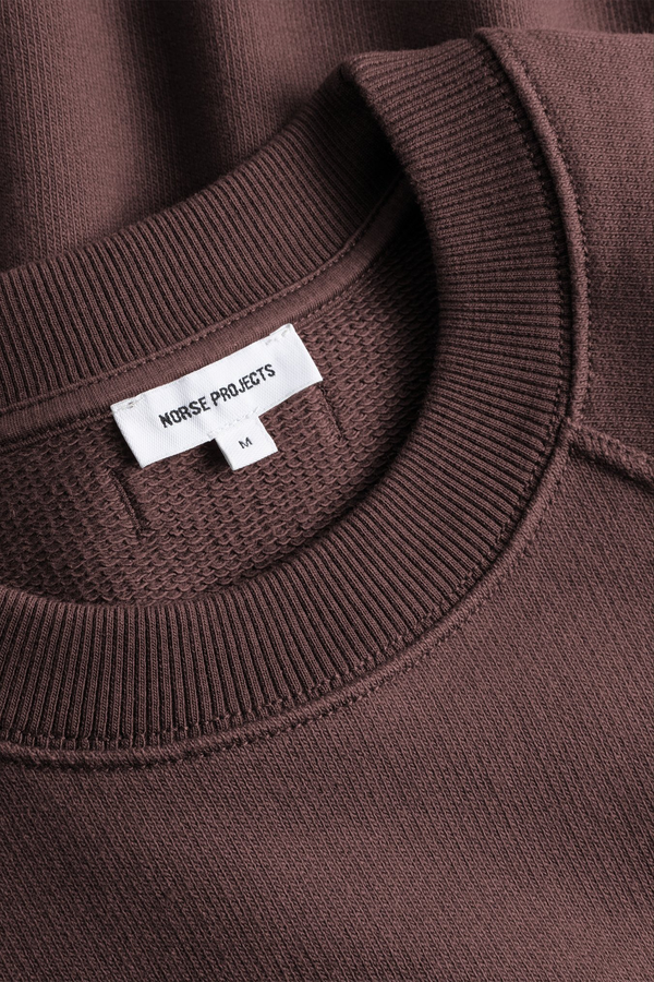 Sportivo Store Tyr Relaxed Organic Loopback Raglan Crew Sweatshirt Mahogany