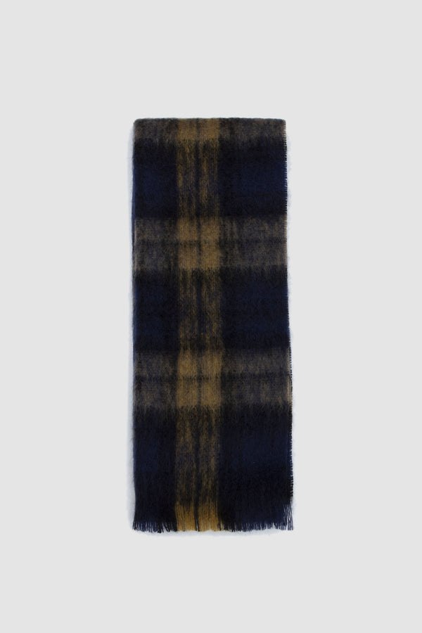 sportivo store University Giant Scarf Navy/ Ochre Tartan